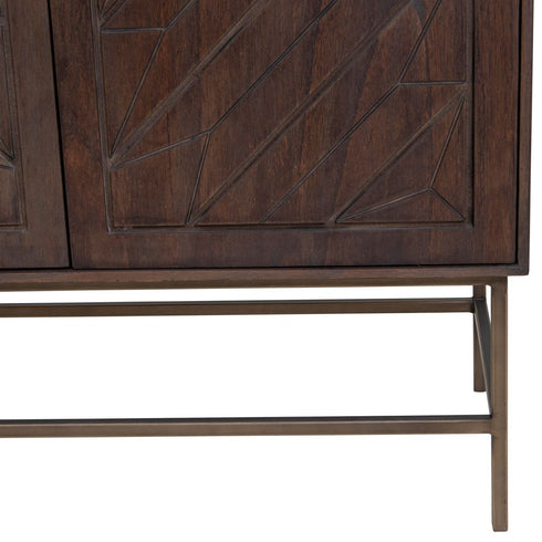 Libra Japandi Four Door Wooden Cabinet